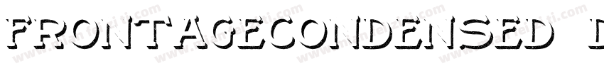 FRONTAGECONDENSED 3D字体转换